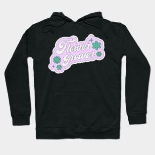 y2k Flower Power Sticker Lilac Hoodie